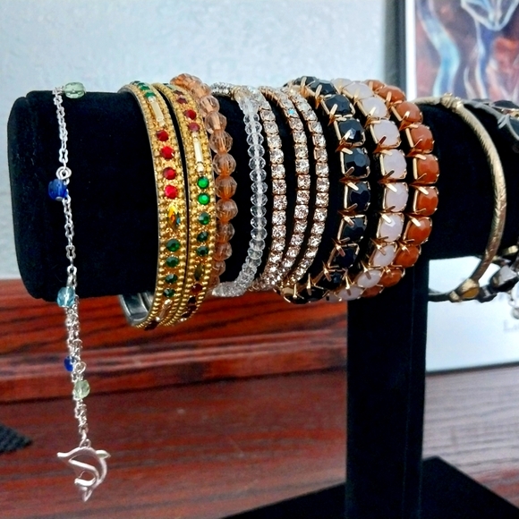 Lot of 18 vintage, sterling, new bracelets - Picture 5 of 5